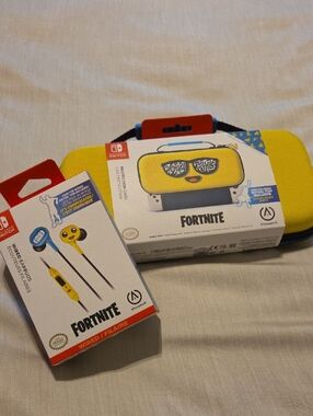 Fortnite Yellow Wired Earbud Headphones for Nintendo Switch